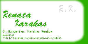 renata karakas business card