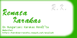 renata karakas business card